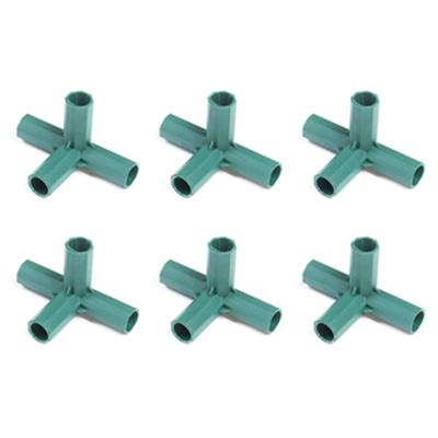 12PCS 16mm Gardening Frame Connector Plastic Greenhouse Frame Connectors for Grape Sunscreen Shed Plant Stakes