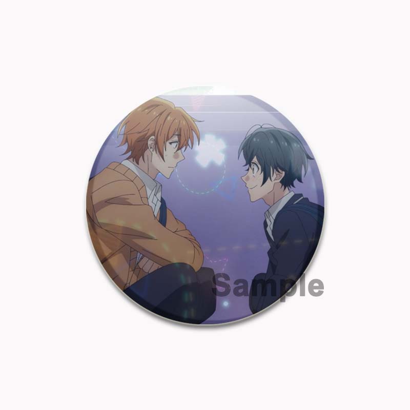 32/44/58mm Round Anime SASAKI and MIYANO Enamel Pins Handmade Brooch Cartoon Cosplay Badge On Backpack Jewelry Accessories Gifts