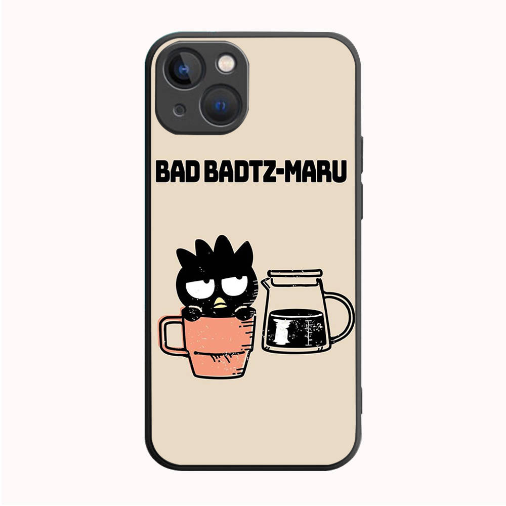 B-63 Badtz Maru Black Case for Samsung S24 S23 S22 S21 S20 FE S10 Lite