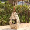 Birds Nest Bird Cage Natural Grass Egg Cage Bird House Pet Weaved Outdoor Parrot Nest Houses Ha I5M8