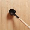 Aluminum Sauna Ladle Sauna Accessory Wooden Handle Ladle