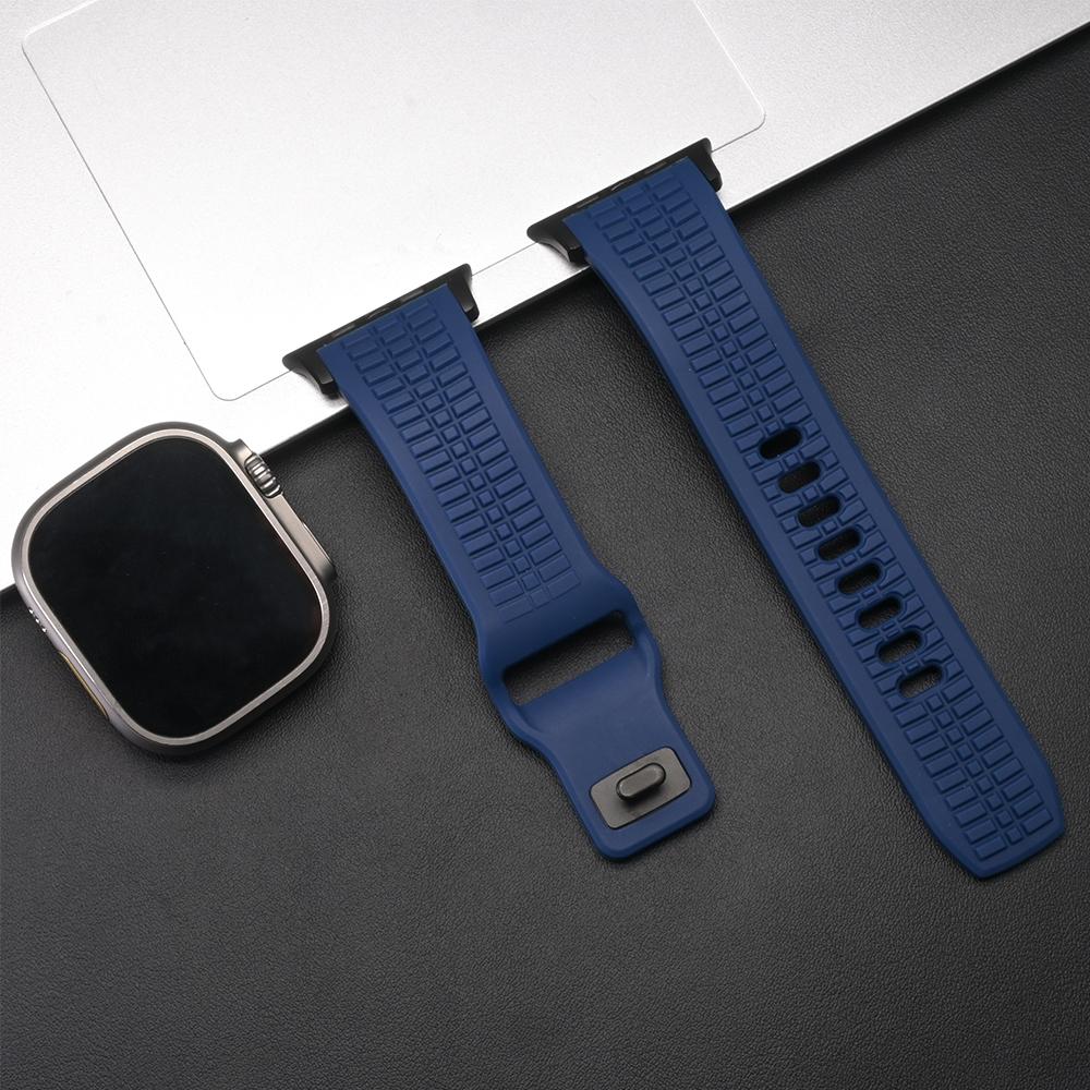 Ultra Silicone Band for Apple Watch Ultra 3 2 Series 11 10 9 8 7 Se 6 Man Sports Strap for Iwatch 49mm 46mm 44mm 45mm Adjustable