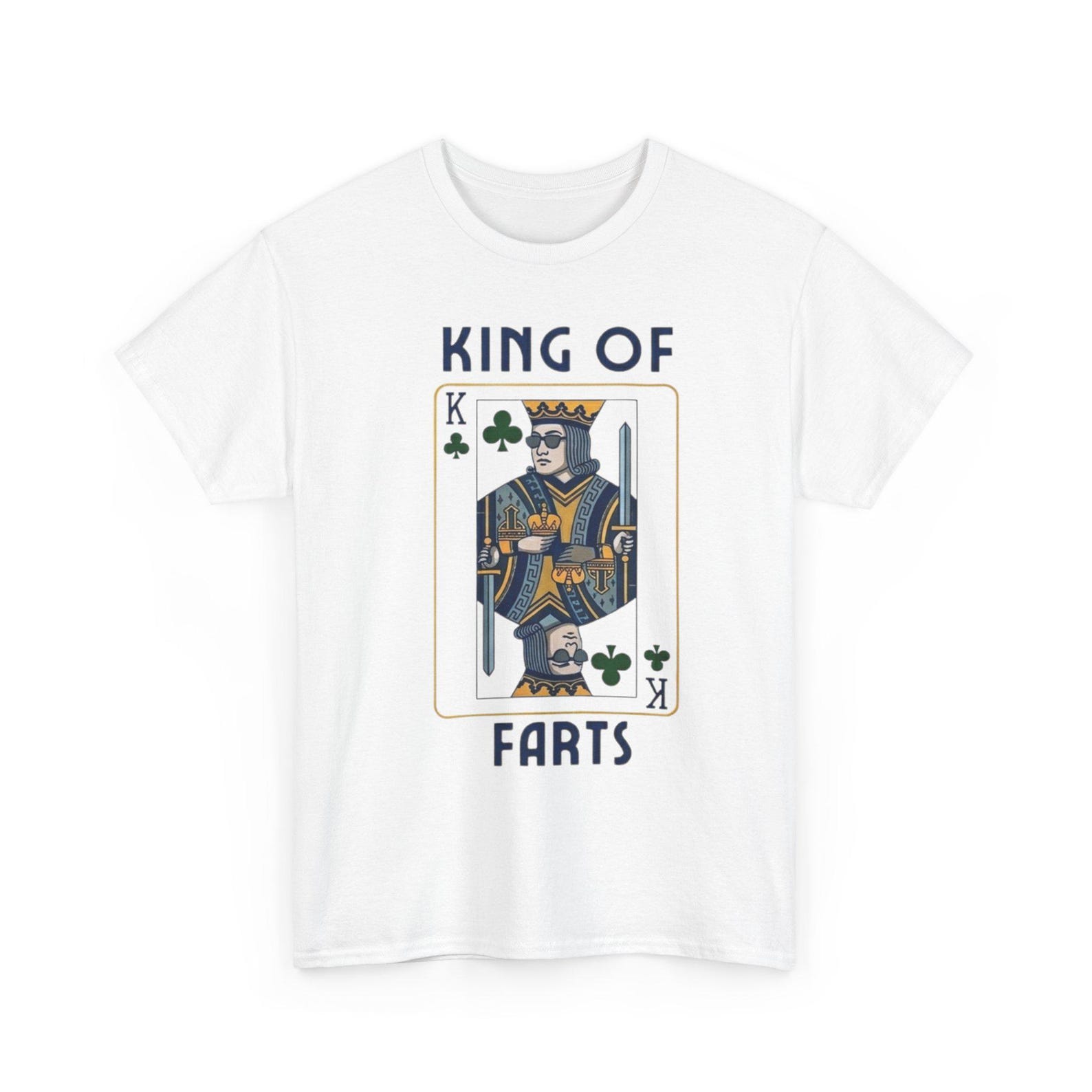 King Of Farts Funny Humor T Shirt Silly Novelty Joke Graphic Tee 3XL