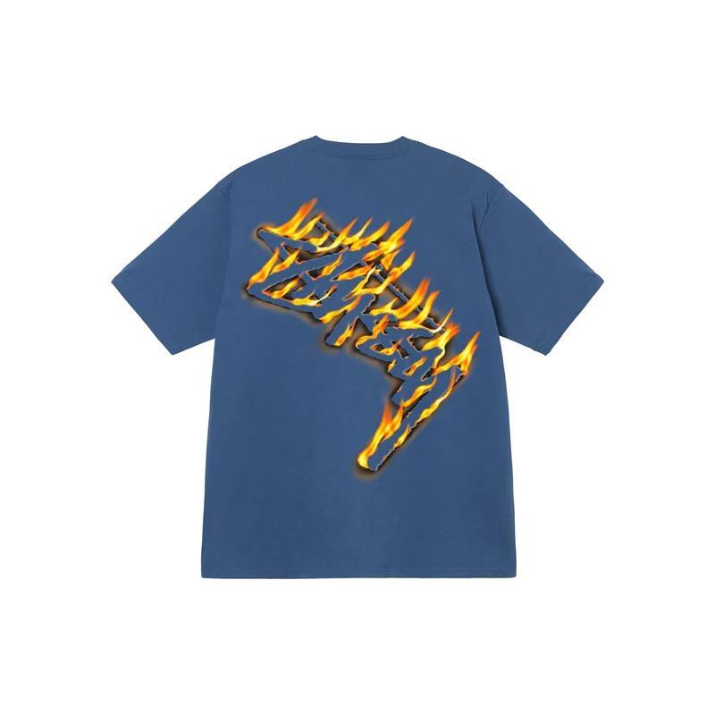 Stussy SS23 BURNING STOCK TEET Unisex 1904958