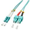 Duplex LC - SC OM3 Fiber Optic 3m