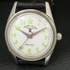HAND-WINDING VINTAGE FAVRE LEUBA 101 SEA KING SWISS MENS WHITE WATCH a703011-1