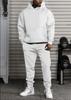 European and American Autumn/winter New Fleece-lined Fashion Men's and Women's Sweatshirt Set, Casual Loose Long-sleeve Hoodie