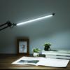 LEDs Desk Lamp with Clamp EyeCaring Dimmable Reading Light 3 Color Modes & 10 Brightness