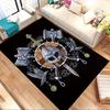 1pc Viking Shield Themed Rug for Home Decor, Non-slip Office Carpet, Chair Mat, Outdoor Mat, Christmas and Halloween Gifts-0731089