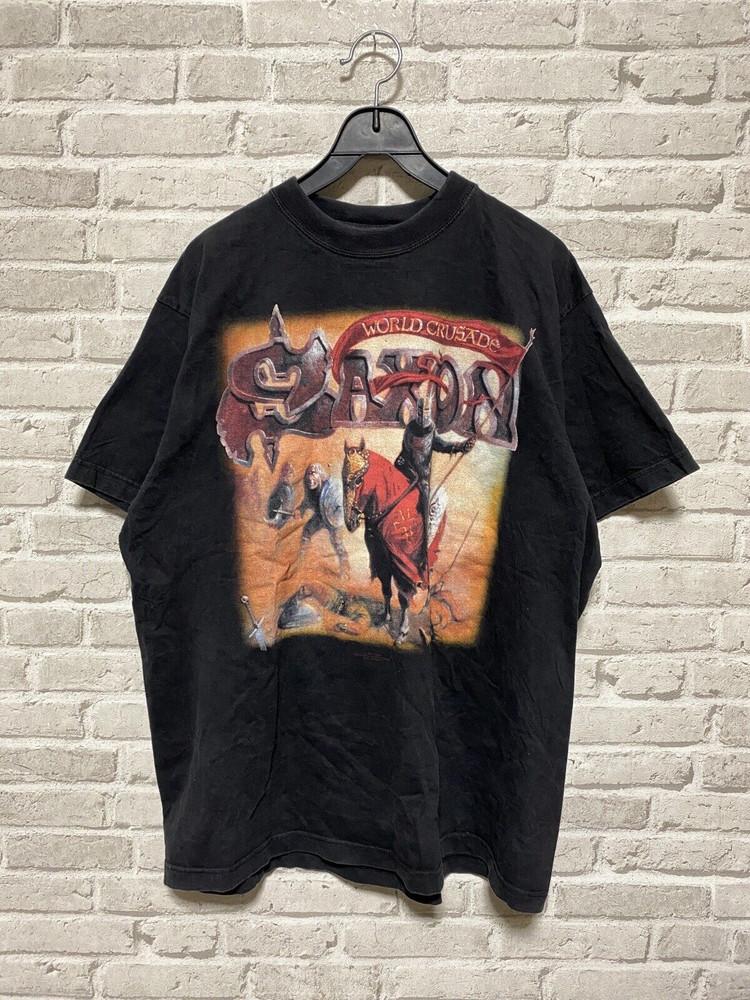 Saxon Rock Band World Crusader Shirt Unisex Short Sleeve Cotton Tee GS055 Unisex T-Shirt XXL