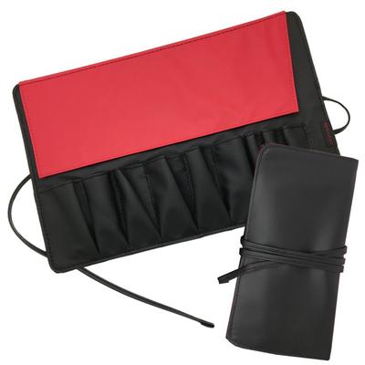 Cosmedo Brosse à Maquillage et Support pour jusqu'à 9 Brosses Étui de Rangement pour Brosses, Rouge, Noir, Bicolore, (Étui de maquillage)