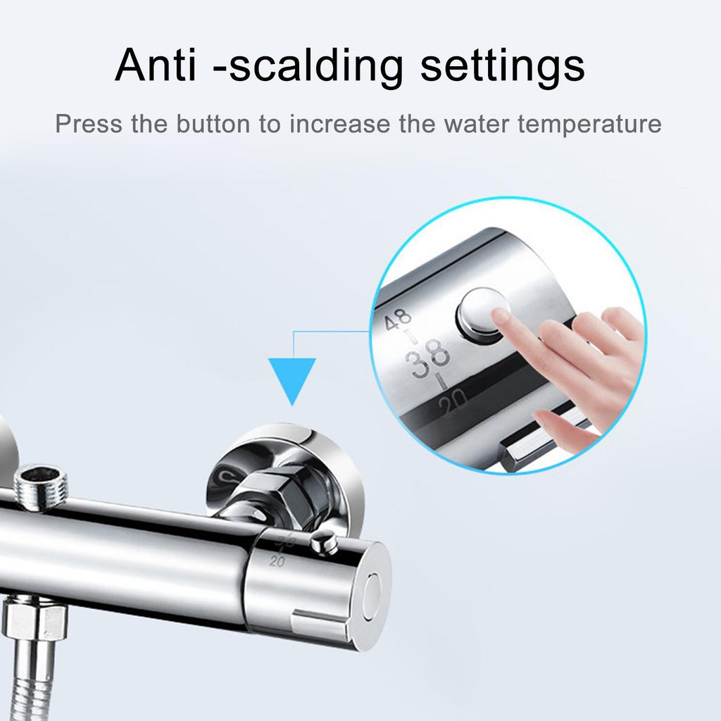 Thermostatic Shower Mixer Valves Constant Water Temperature Control Wall Mounted Valves for Safe Bathing Experience