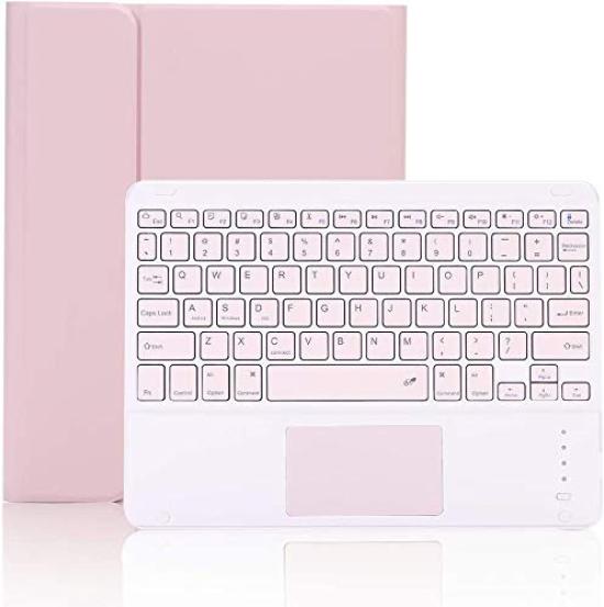 

Клавиатура для iPad Air M2 2025, совместимая с iPad Air с подставкой для Apple Pencil и полностью розовая 11-дюймовый 2024/M3 чехол, 4/Air 5, тачпад, хранилище, функциональная, розовый