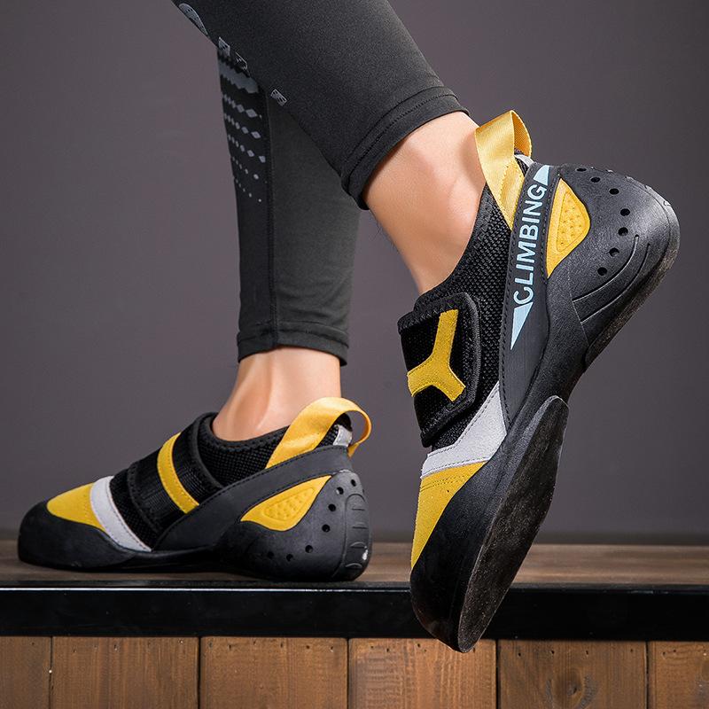 Climbing Shoes Indoor Training Shoes Bouldering Buckle Professional Male and Female Teenagers Beginner Competitive Climbing Shoes Customization