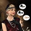 Crystal Gatsby Style Feather Headband Vintage Masquerade Hair Band 1920s Hair Accessories Girls