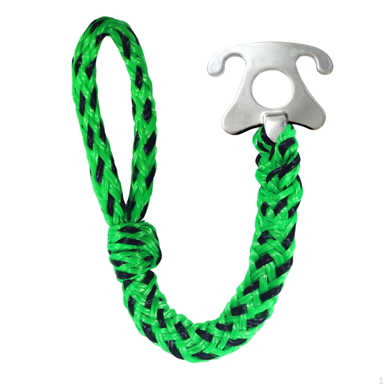 

22.24inch Boat Tow Rope with Connector for Tubing And Wakeboarding Green and Black