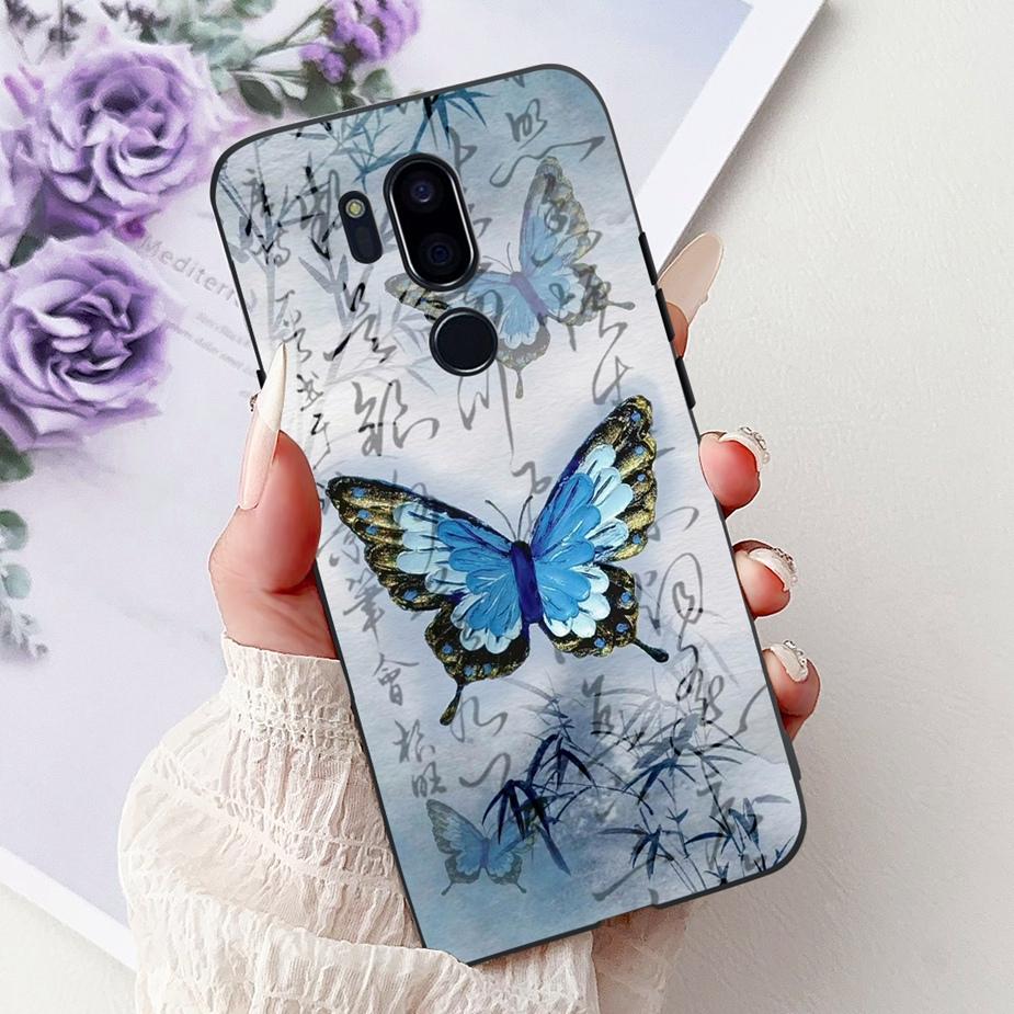 For LG G7 ThinQ Case Cute Cat Luxury Painted Cover Soft Slim Phone Case For LG G7 ThinQ G7Thinq LM-G710 G710 G7+ Back Cover Bags