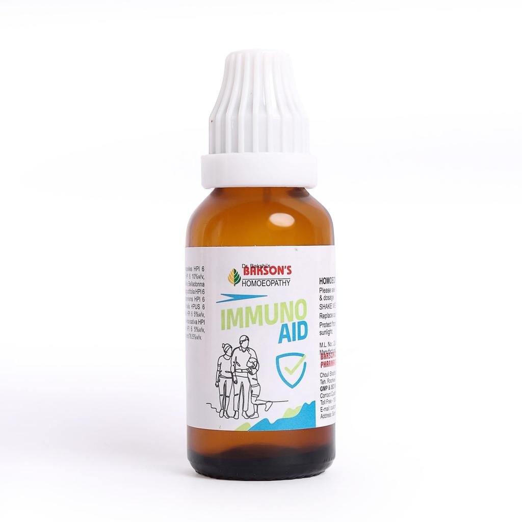 DR. Bakshi's Bakson's Homöopathie Immuno Aid Tropfen für Welpen & Kätzchen Tägliche Vitalitätsunterstützung 30 ml Tierwohl