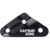 Captain Stag Ua 4558 [flexible Aluminum  Triangular  Set Of 10  Hole Diameter  6mm  Black]