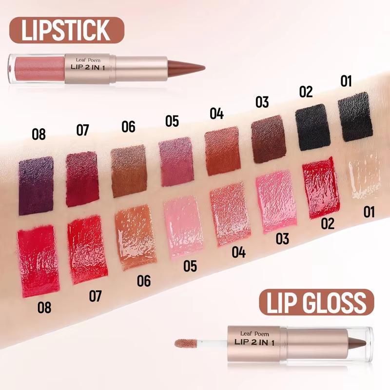 Matita Contorno Labbra Nera Marrone Conica Doppia Testa Specchio Lucidalabbra Rimpolpante Gloss Labbra Cristallino Tinta Labbra Rosse Sexy Trucco