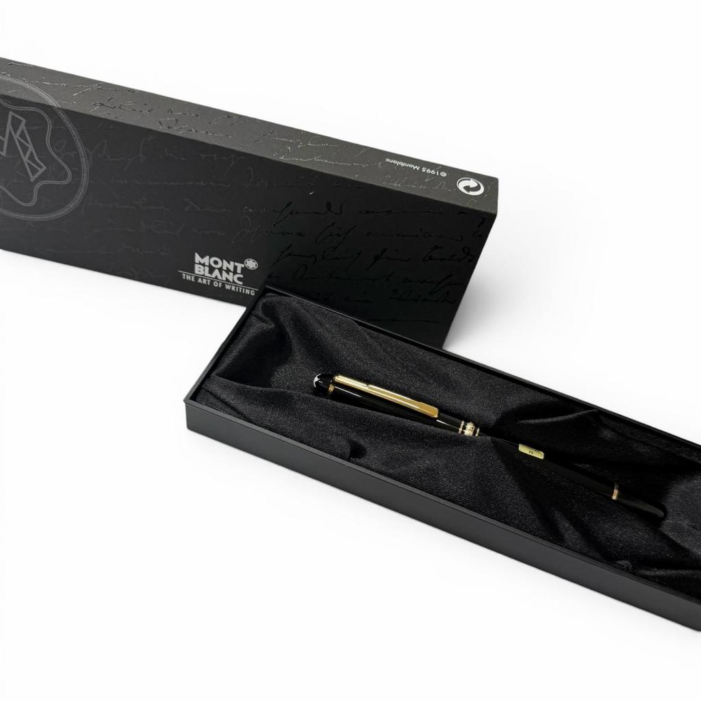 Excellent MONTBLANC fountain pen Meisterstück Classic black 14K mens Used