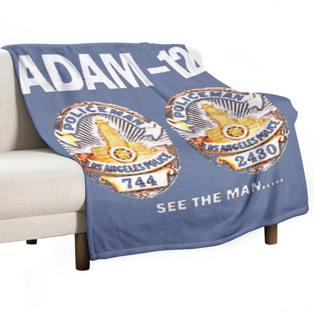 Adam-12 TV Series 70's Retro Throw Blanket Quilt Custom For Decorative Sofa Furry Blankets