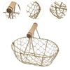 Draht Eierkorb Retro Rustikaler Eisen Aufbewahrungskorb für Bauernhaus Tischplatte Zuhause