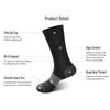 6 Pairs Men Basketball Sports Socks Fashionable Black White Color Sweat Absorbing Breathable Comfortable Leisure Running Socks