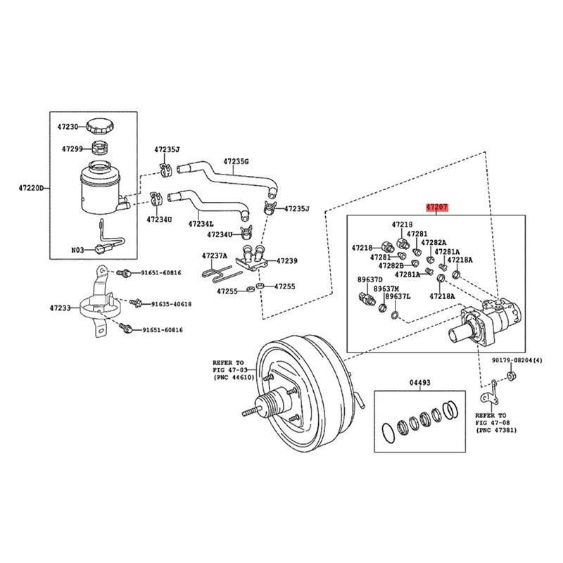 QM-47207-37060 Brake Master Cylinder For Toyota Dyna 250 400 Land Cruiser Prado 4Runner 2002-2010 Brake Pump Assembly Parts