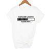 Sarcasm Loading Please Wait Letter Print Light Colors T Shirt Round Neck Casual Graphic Tees Women