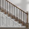 Staircase Balusters 101 Pack 32 In Aluminum Spindles with Screws/Rail Caps
