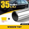 20"x10FT Uncut Window Roll Tint Film 35% VLT Silver For Car Home Office Glass EA