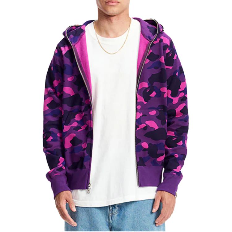 Felpa con cappuccio Bape Color Camo Shark Full Zip 1I20-115-005
