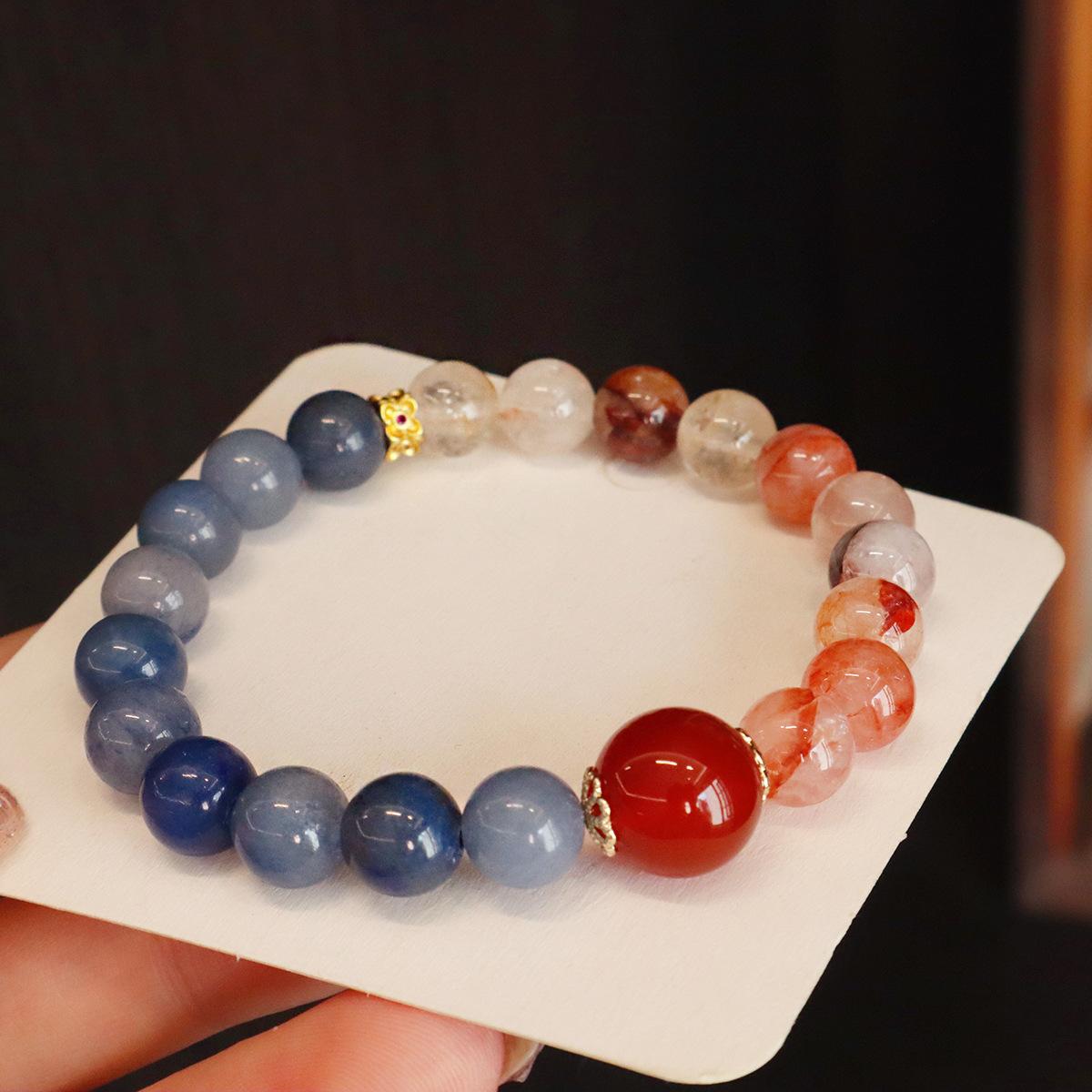 

Original natural crystal bracelet, elegant agate bracelet.fashion women daily jewelry gift