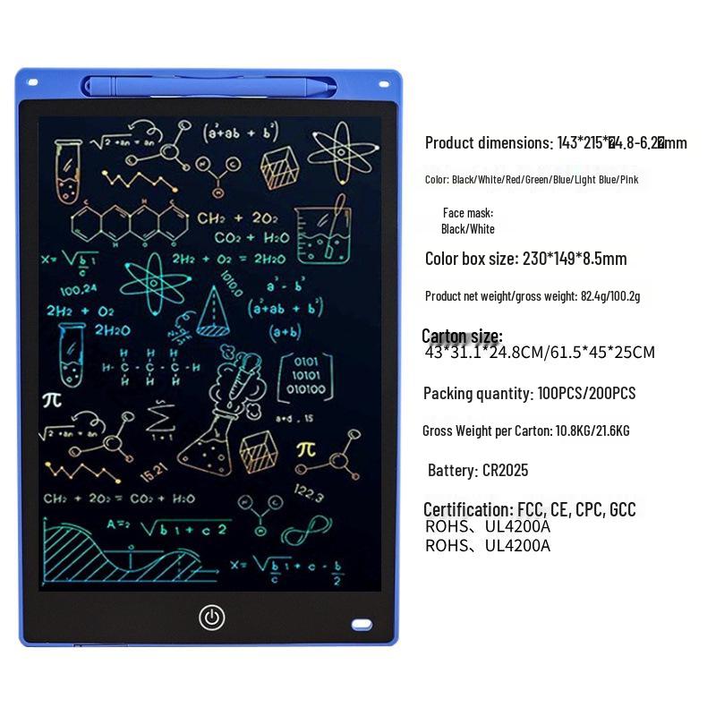 LCD Kids' Erasable Doodle & Drawing Board