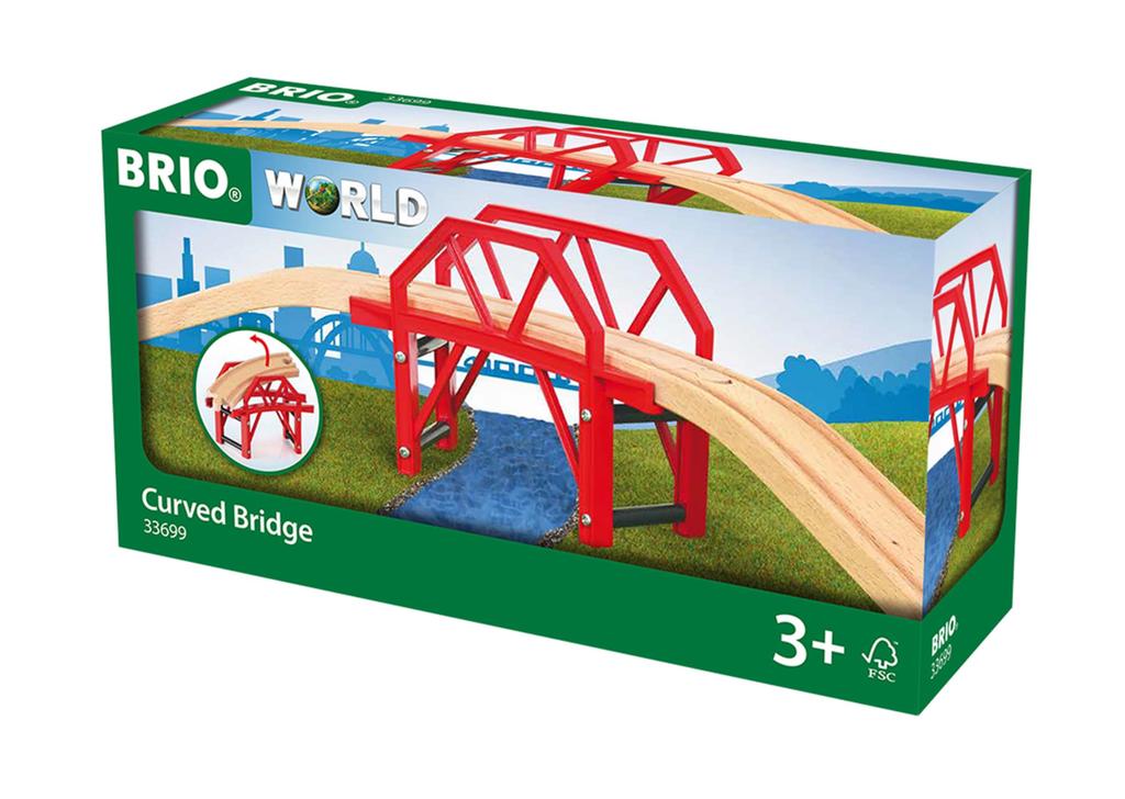 BRIO WORLD Curved Bridge 33699