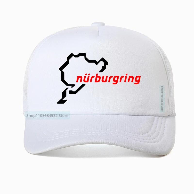 Stile Auto Corsa Strada Corsa Nurburgring cappello per Unisex Cappellino da Baseball da Corsa cool Rete Traspirante Cappellini Trucker Casquette Gorras
