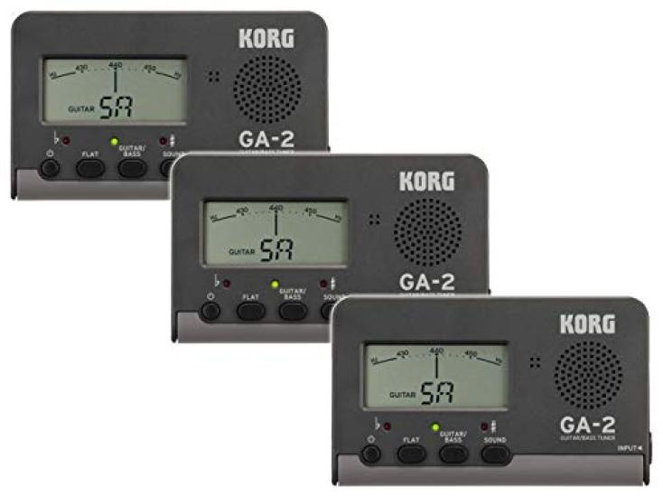 

[Оптовая закупка] KORG - GuitarBass Tuner GA-2 Black x Light Gray Набор из 3 шт.
