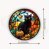 Halloween Static Cling Glass Sticker Window Party Decoration Wall Car RV Window Black Cat Pattern Car Electrostatic Film#32
