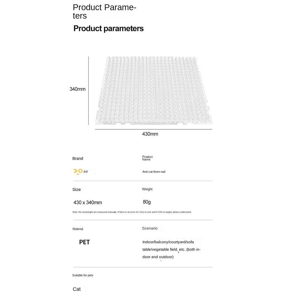 1/3/4/5pcs Garden Prickly Cat Pads Sting Mat Spiked Mats 2023 Anti Cat Stab 42*33.8CM