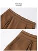 Mom's High-Waisted Summer Ice Silk Pants - Straight Wide-Leg, Nine-Point Style for Middle-Aged & Elderly Women
