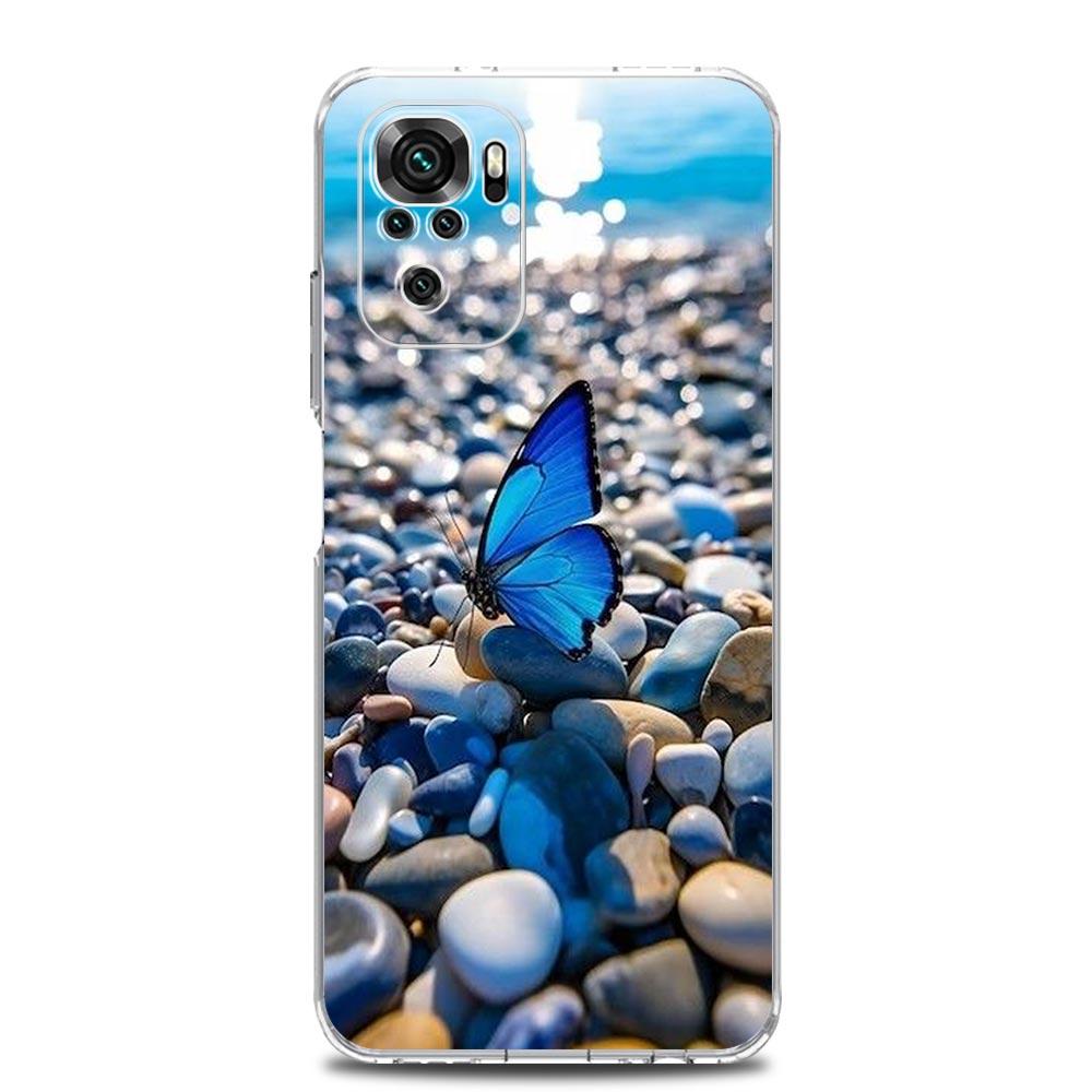 Phone Case For Xiaomi Redmi Note 15 14 13 12 4G 10 11 Pro Plus 5G 14C 13C 12C 10C Clear Soft TPU Cover color Butterfly