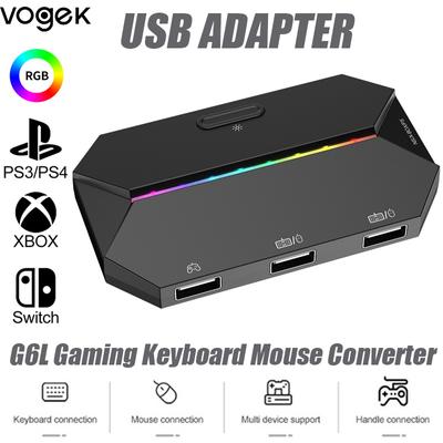 Vogek PS4 Gaming Toetsenbord Muis Converter Voor Xbox One G6L RGB Game Controller Adapter Voor Schakelaar P3 Game Console Gamepad
