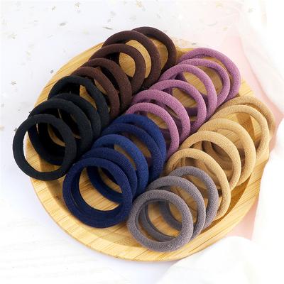 Damen Mädchen Haargummis 30/50 Stück 4cm Stirnband Basic Großes Gummiband Pferdeschwanzhalter Gummi Elastisch Koreanisches Mädchen Kinder Haaraccessoires