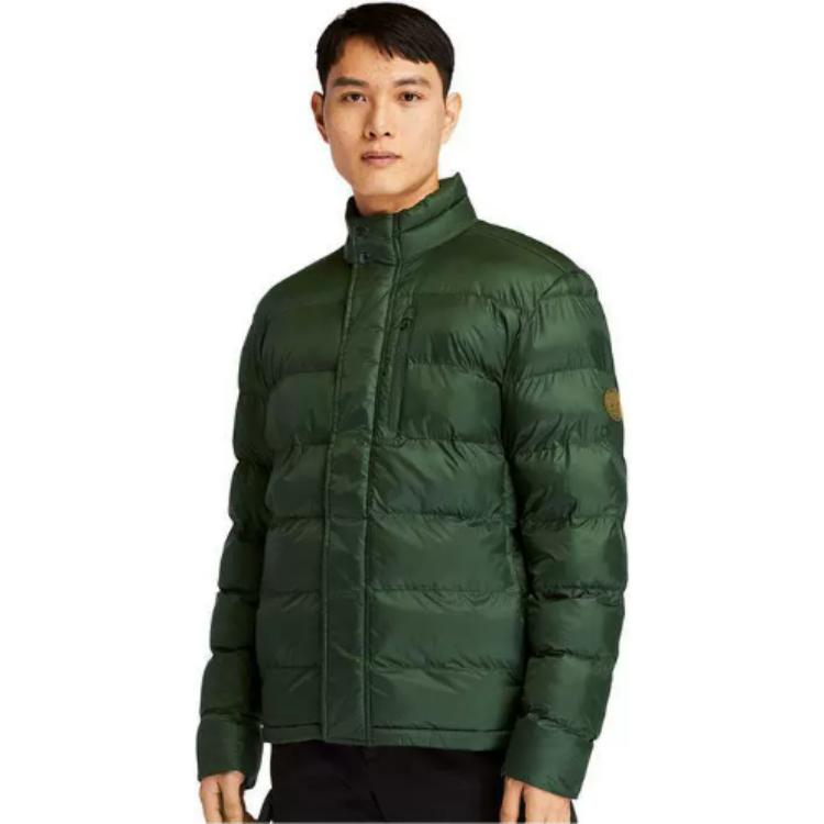 Timberland Solid Color Casual Stand Collar Warm Cotton Jacket Men Jacket Black A2EPB-001