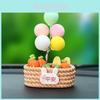 Panier à Fleurs Ballon de Paix en Résine Ornement de Voiture avec Design Mignon pour Décoration Intérieure