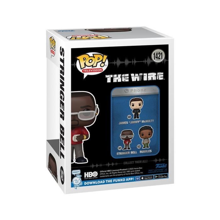 Figurine pop! - funko - the wire - modèle stringer - 9 cm - noir