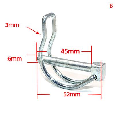 D Pin M4.5 M6 M8 Safety Pin Bicycle Stroller Cargo Boat Hitch Hook Clip Spring Pin Double-Line Lock Pin Ear Pin
