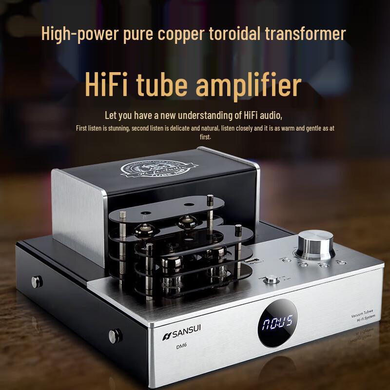 Sansui Q16 HiFi Tube Amplifier Audio System with Bluetooth