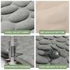 HOMZY Bathroom Bathtub Water Absorption Non-slip Floor Rug Bath Mat Doormat Cobblestone Embossed Washable Carpets